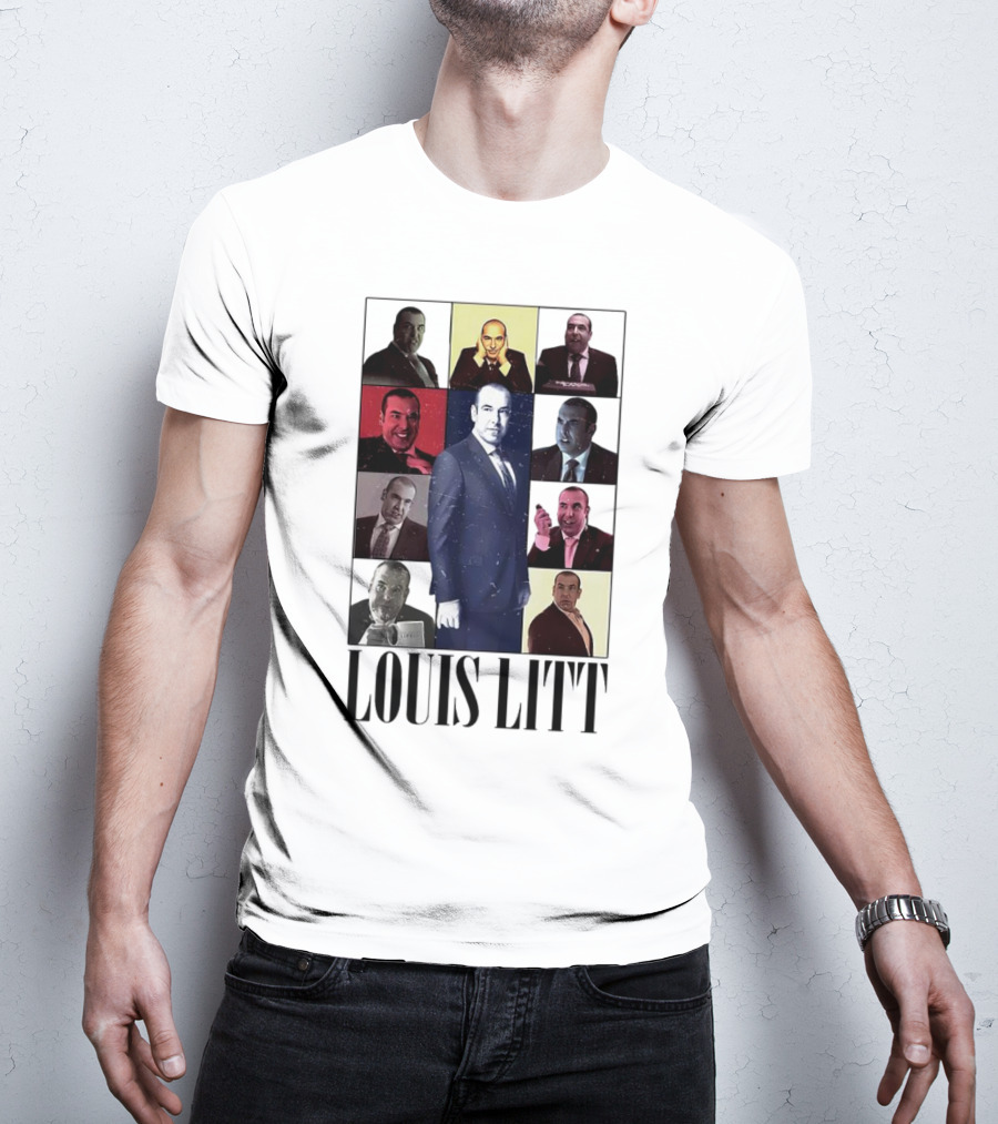 Louis Litt Collage Characters Multiple Expressions Suits Series T-Shirt