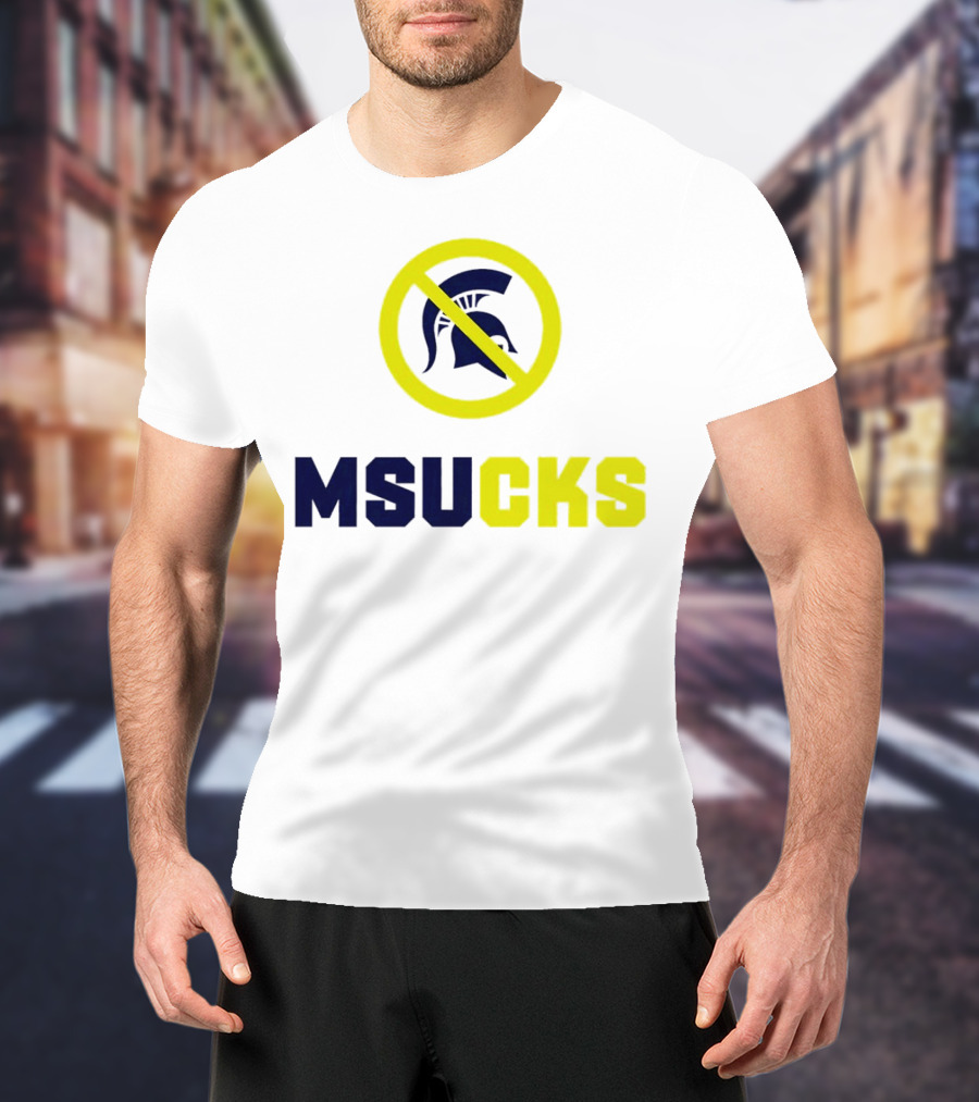 MSU Spartans MSUCKS Rivalry Ban T-Shirt