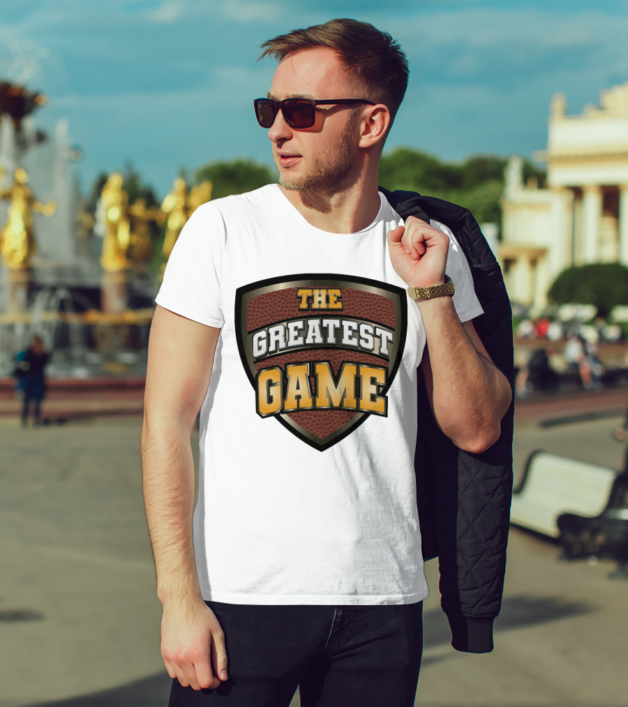 The Greatest Game Basketball Shield T-Shirt