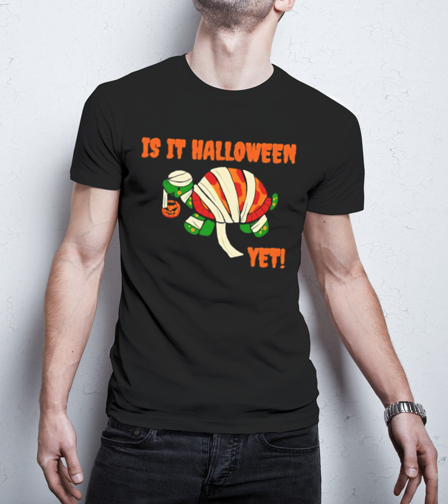 Is It Halloween Yet Turtle Mummy Pumpkin T-Shirt