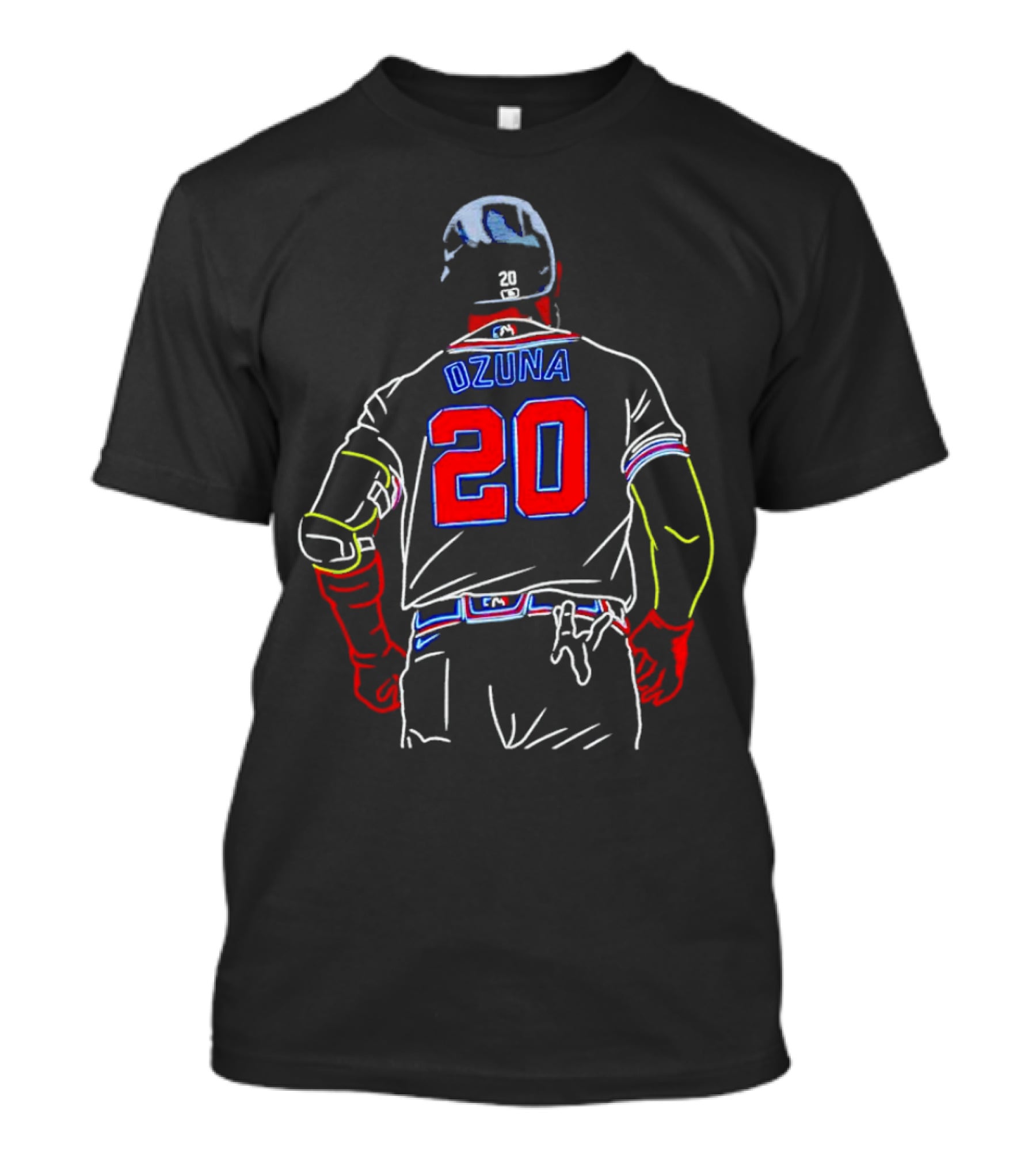 Marcell Ozuna 20 Atlanta Braves Baseball Jersey T-Shirt