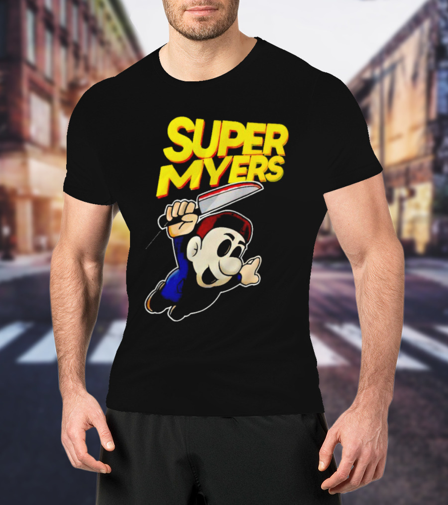 Super Myers Halloween Mario T-Shirt