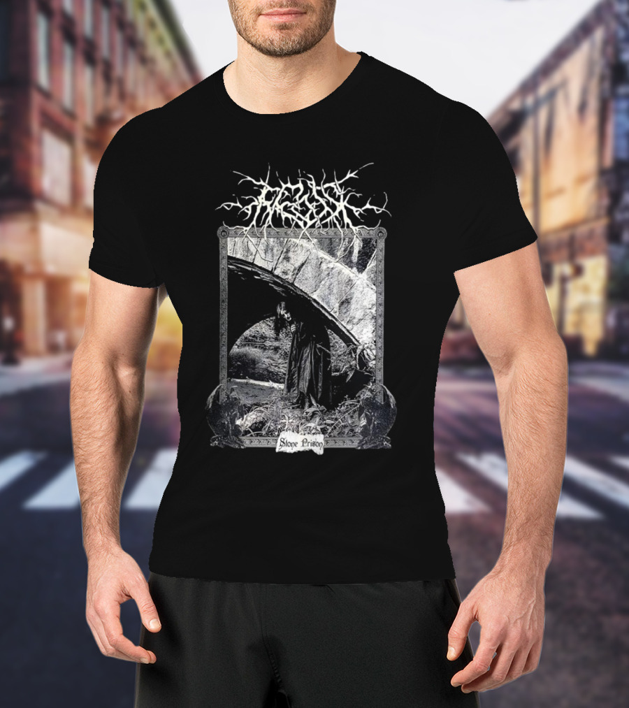 Frosk Stone Prison Gothic Monochrome T-Shirt