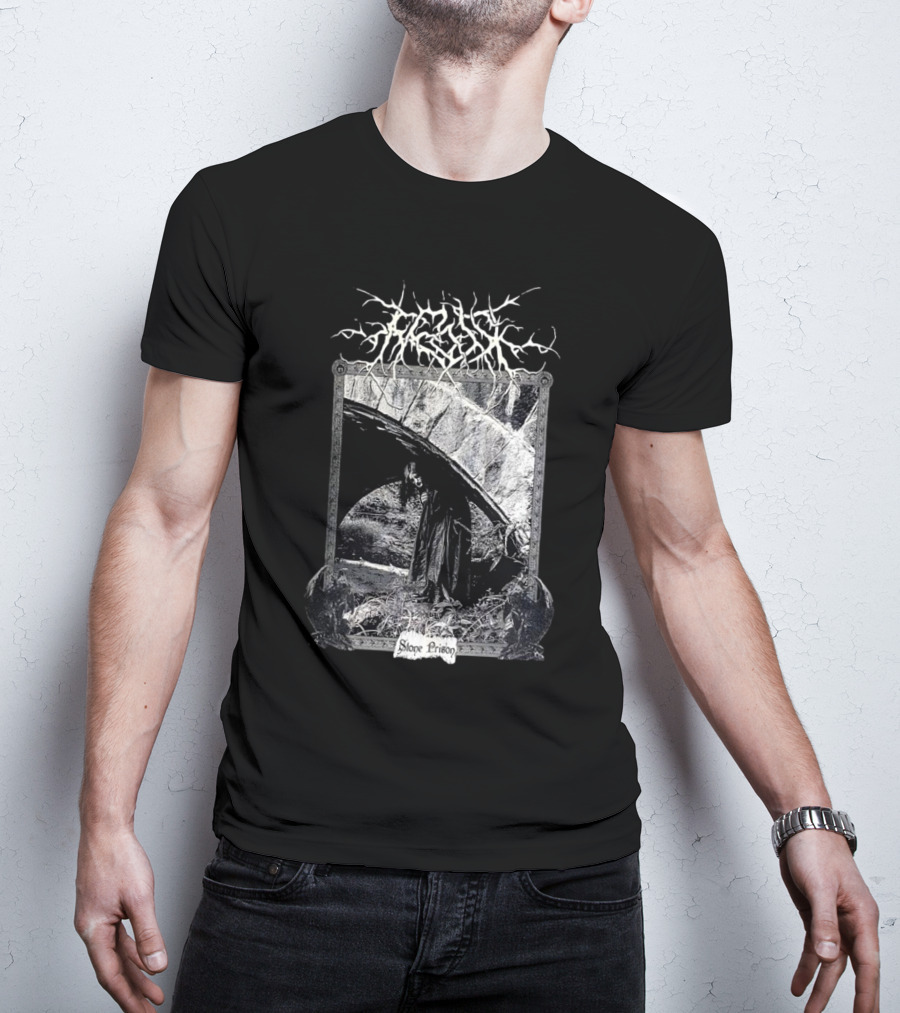Frosk Stone Prison Gothic Monochrome T-Shirt
