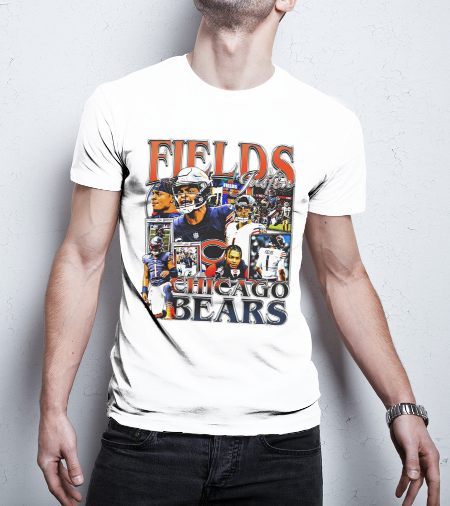 Fields Justin Chicago Bears Football T-Shirt