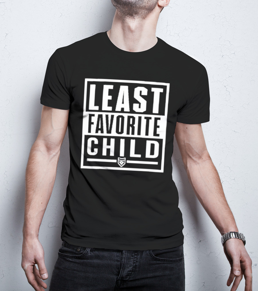 Least Favorite Child Graphic With Shield T-Shirt