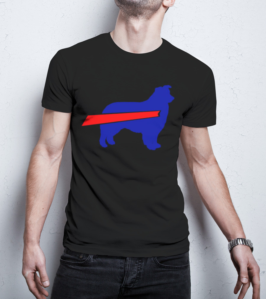 Buffalo Bills Aussie Mafia Silhouette With Iconic Red Stripe T-Shirt