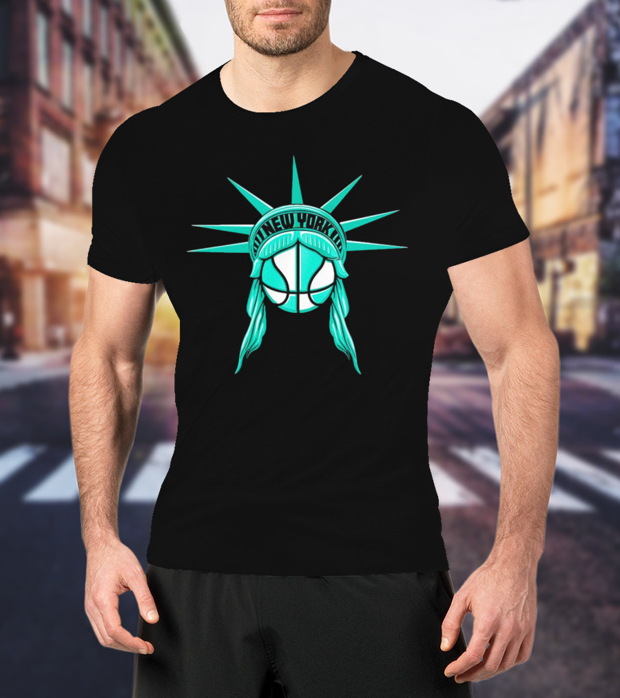 New York Liberty Basketball Lady Liberty T-Shirt