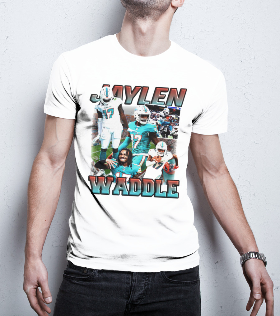Jaylen Waddle Miami Dolphins Football Player Number 17 T-Shirt