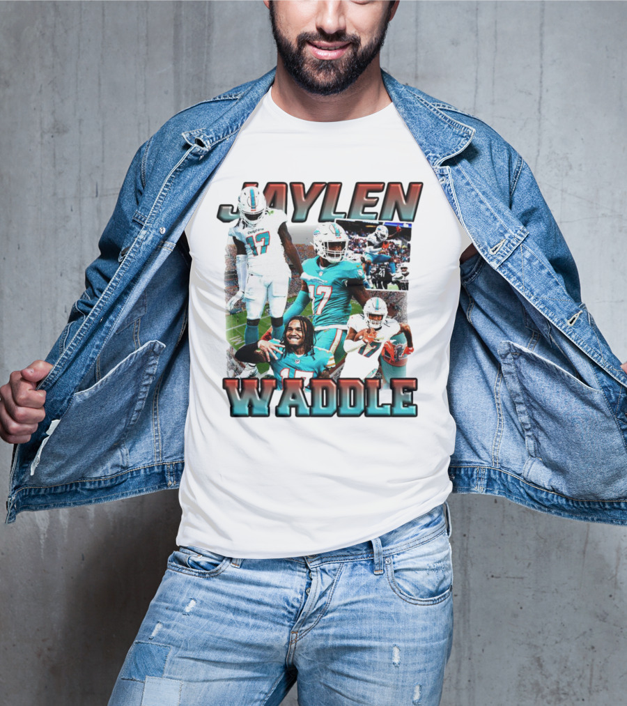 Jaylen Waddle Miami Dolphins Football Player Number 17 T-Shirt