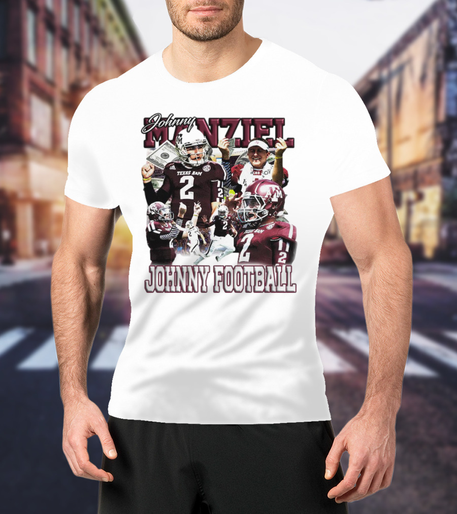 Johnny Manziel Texas A&M Aggies Johnny Football Number 2 College Football Legend T-Shirt