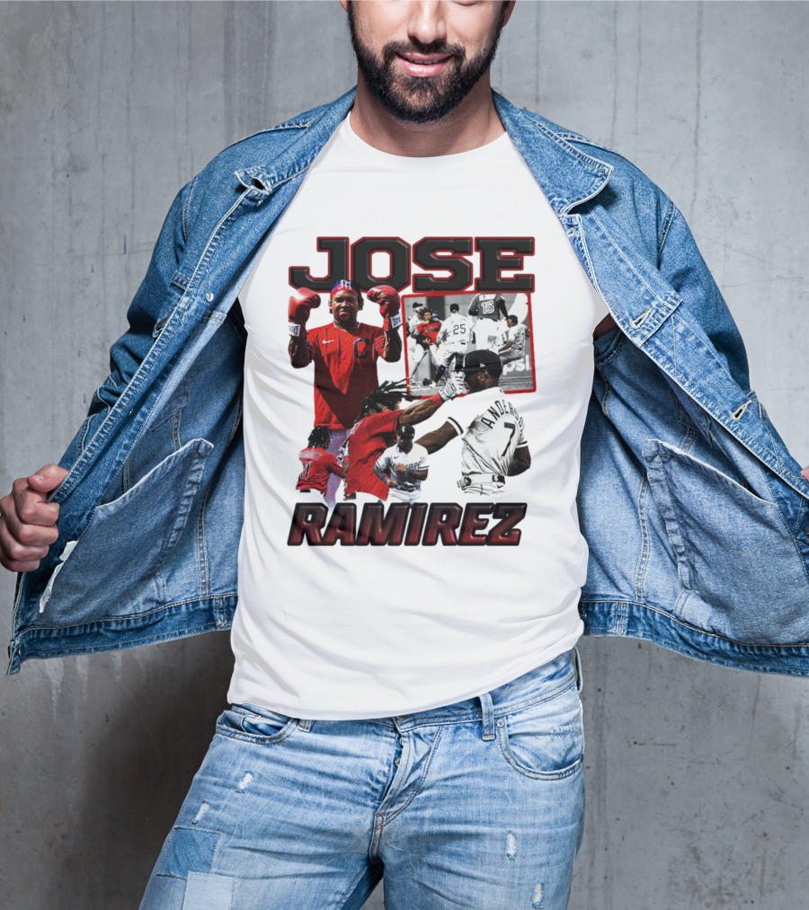 Jose Ramirez Cleveland Guardians Down Goes Anderson Boxing Moments T-Shirt