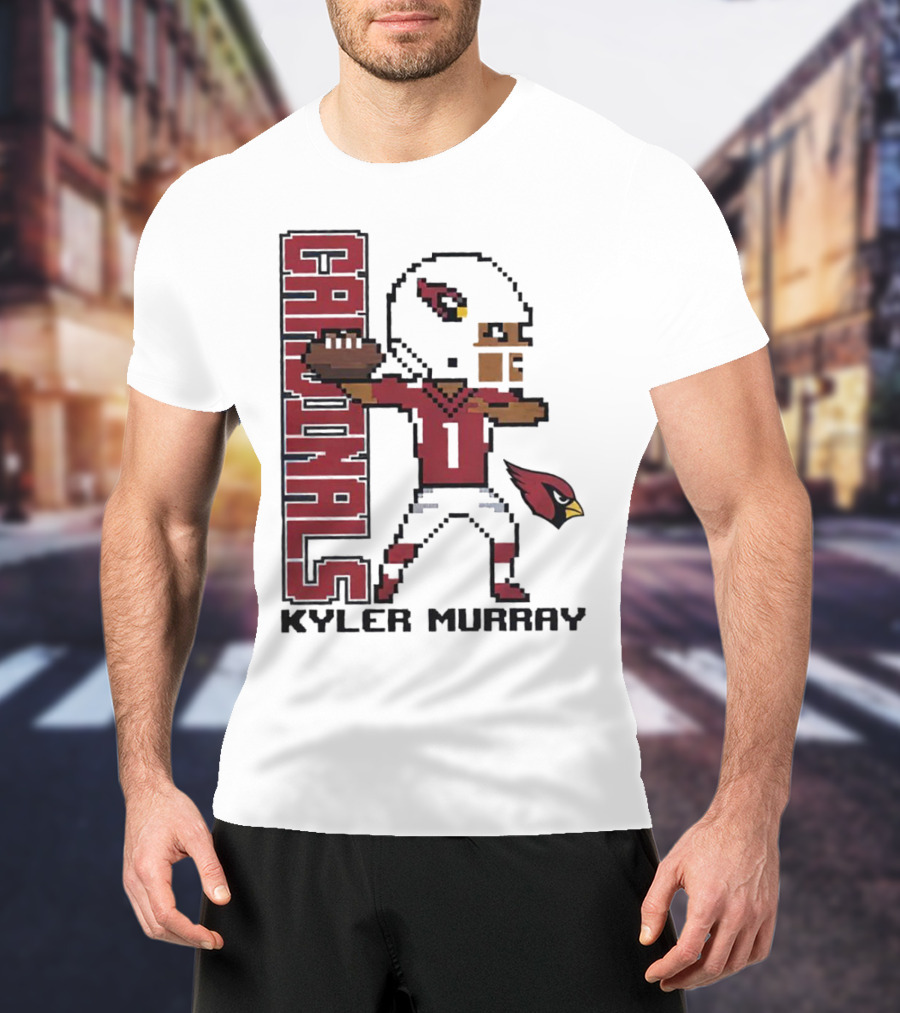 Cardinals Kyler Murray Arizona Football Pixel T-Shirt