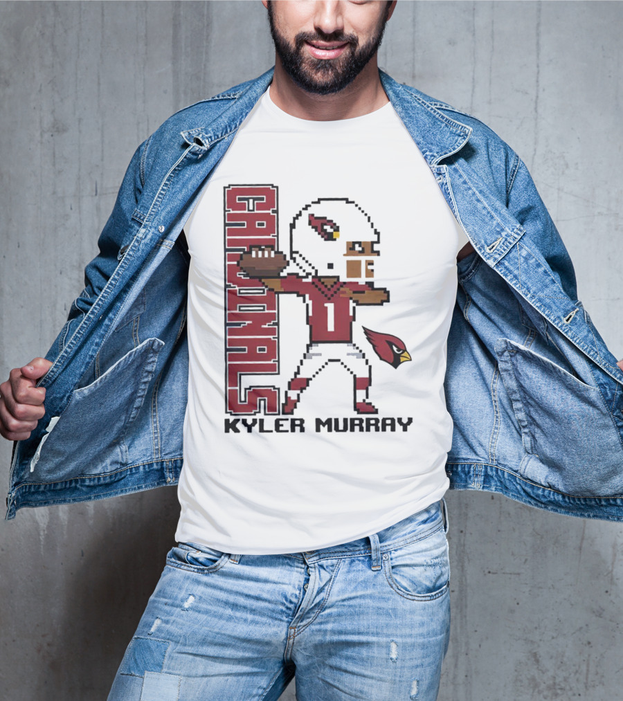 Cardinals Kyler Murray Arizona Football Pixel T-Shirt