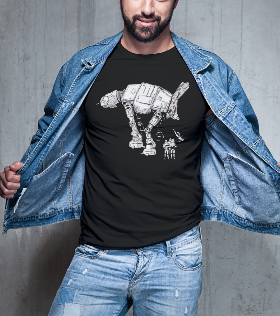 Star Wars AT-AT Walker With Stormtroopers T-Shirt