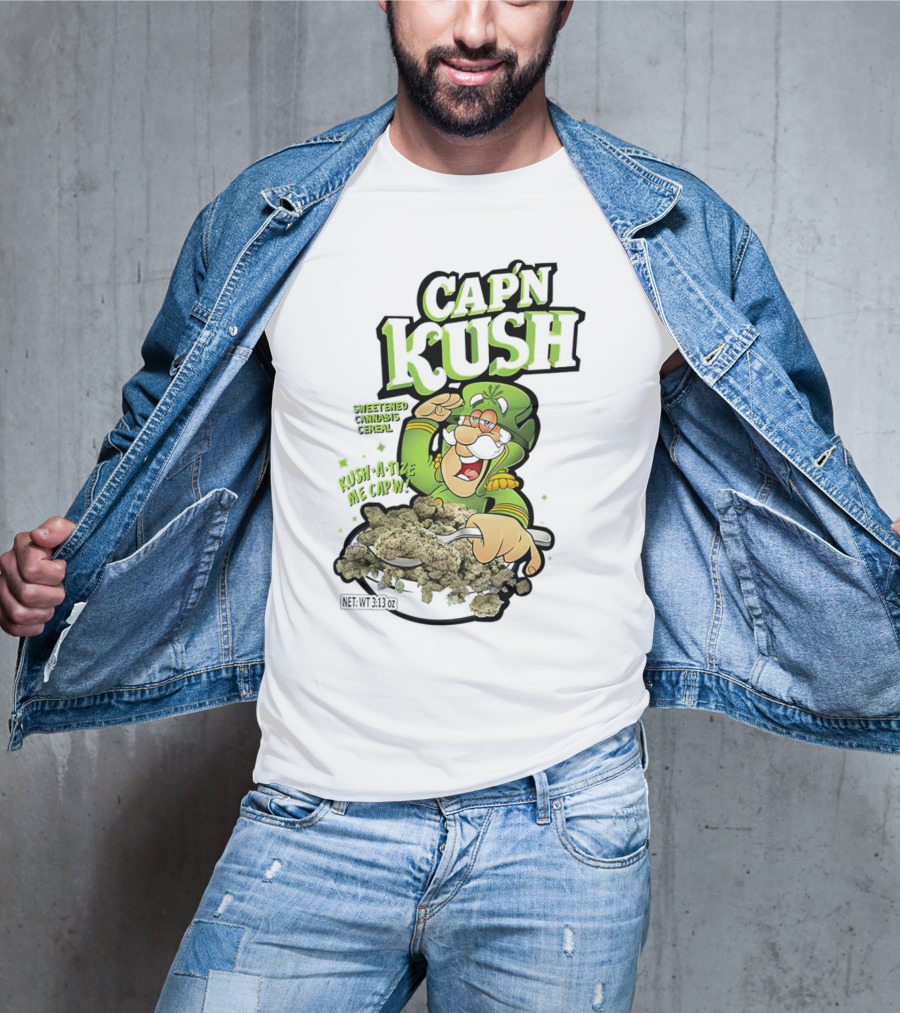 Cap'n Kush Sweetened Cannabis Cereal Kush-A-Tize ME Cap'n T-Shirt