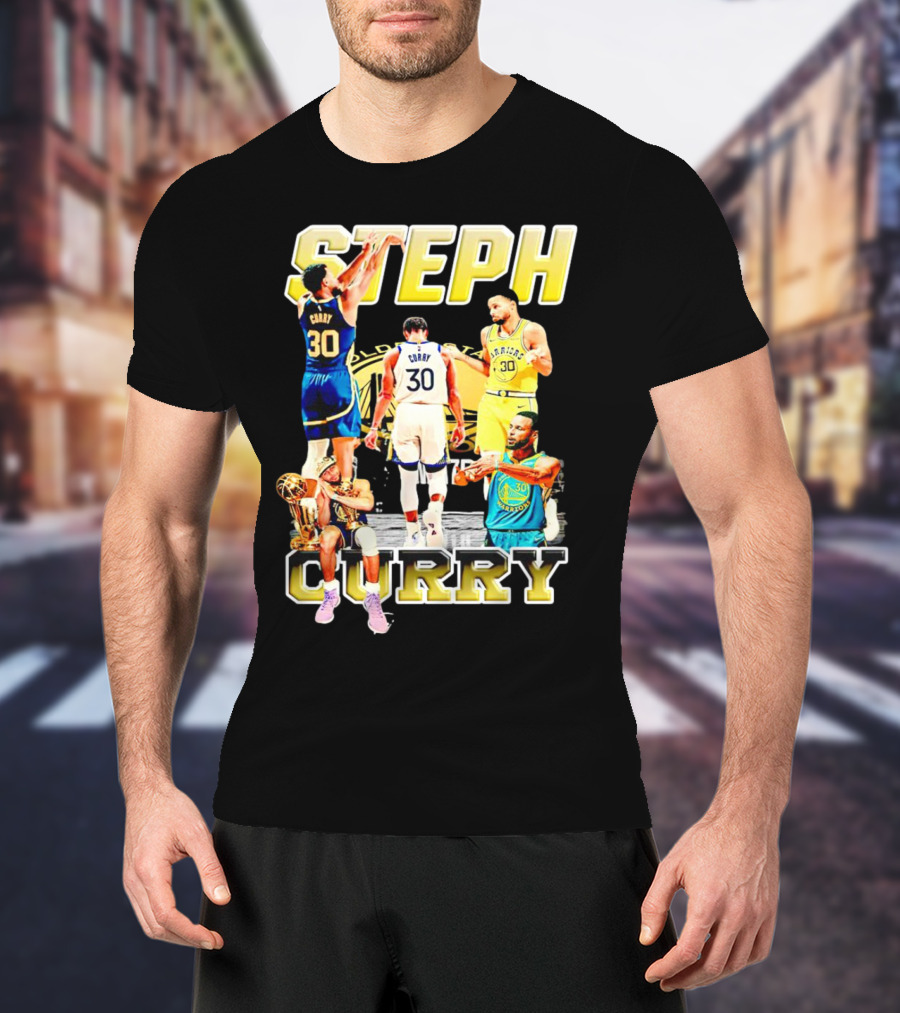 Steph Curry Golden State Warriors NBA Champion Iconic Moments T-Shirt