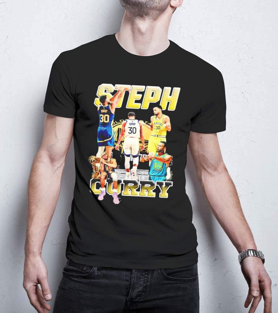 Steph Curry Golden State Warriors NBA Champion Iconic Moments T-Shirt