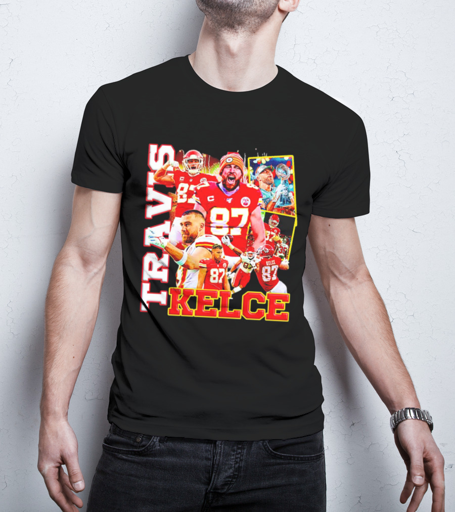 Travis Kelce Kansas City Chiefs 87 Football Champion T-Shirt
