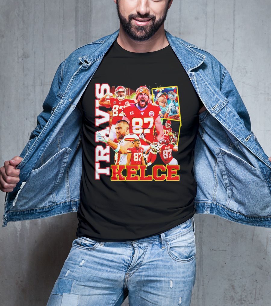Travis Kelce Kansas City Chiefs 87 Football Champion T-Shirt