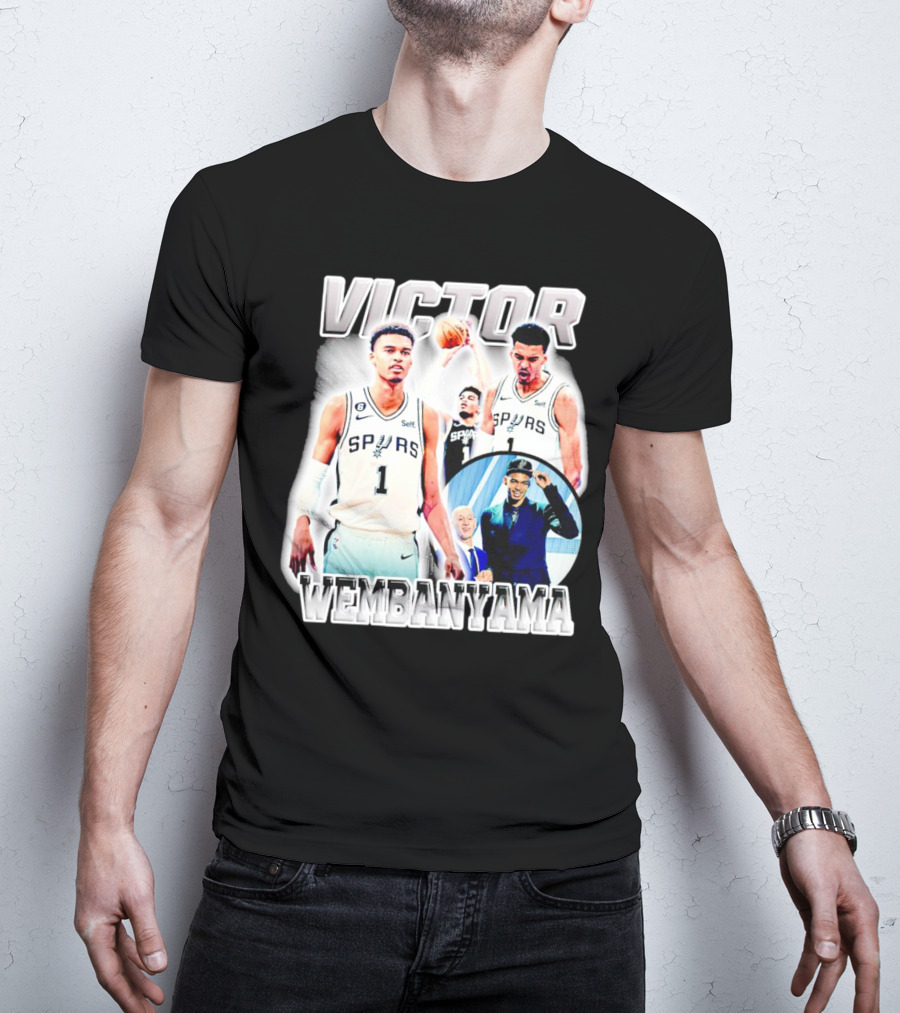 Victor Wembanyama Spurs Basketball Player NBA Draft Highlight T-Shirt
