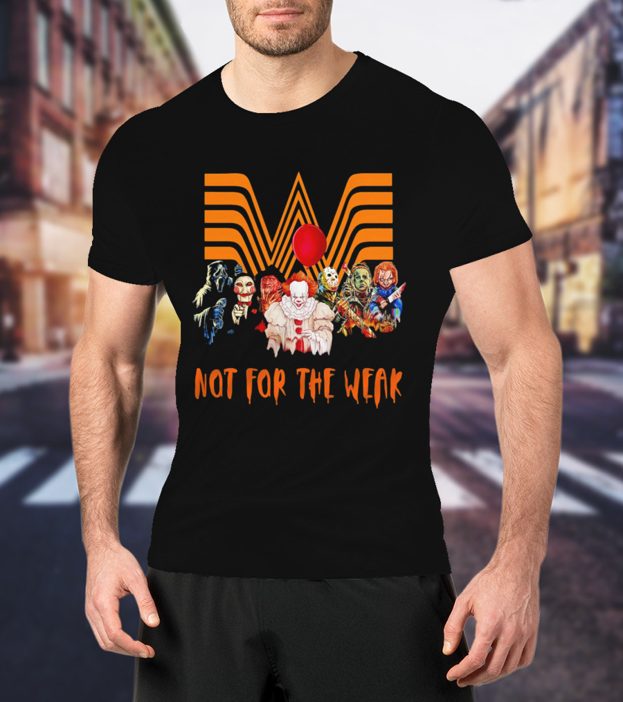 Whataburger Horror Movie Characters Not For The Weak Iconic Spooky Mashup T-Shirt