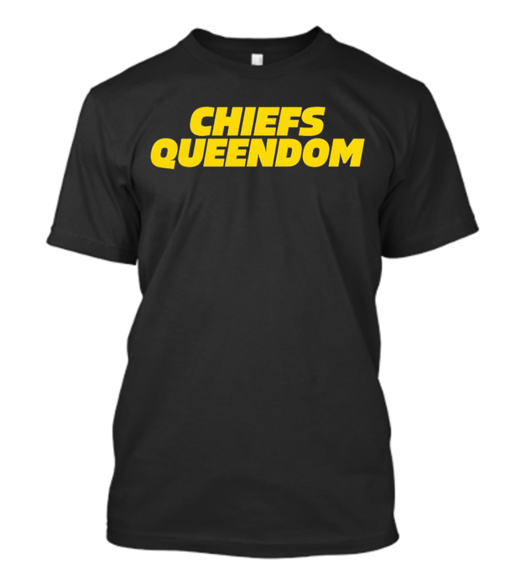 Chiefs Queendom Fan Apparel In Bold Yellow T-Shirt