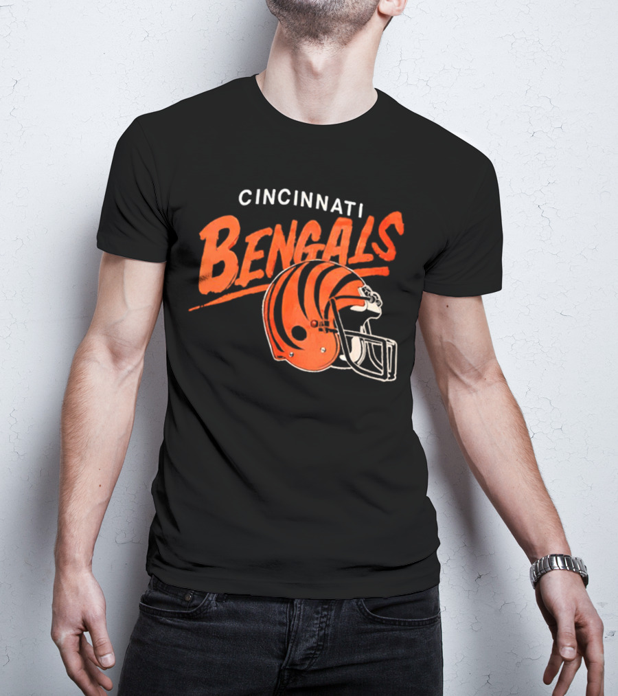 Cincinnati Bengals Football Team Helmet T-Shirt
