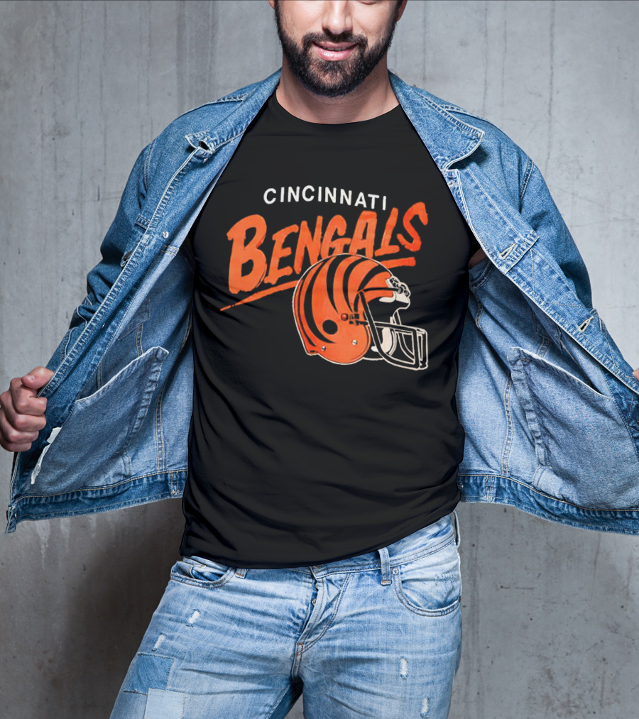 Cincinnati Bengals Football Team Helmet T-Shirt