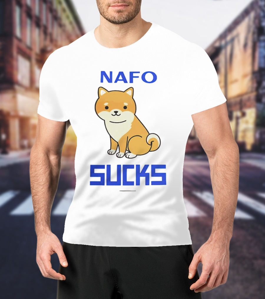 NAFO Furry Dog Meme Critique T-Shirt