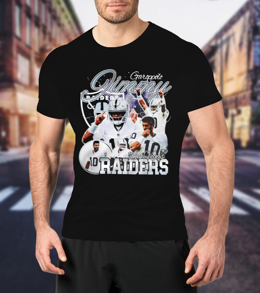 Jimmy Garoppolo Raiders Las Vegas Vintage Football Quarterback T-Shirt