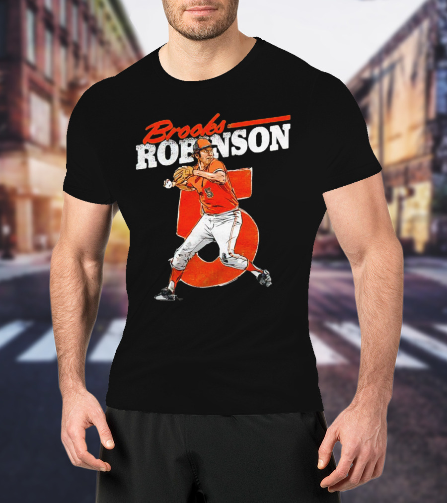 Brooks Robinson 5 Baltimore Orioles Baseball Legend T-Shirt