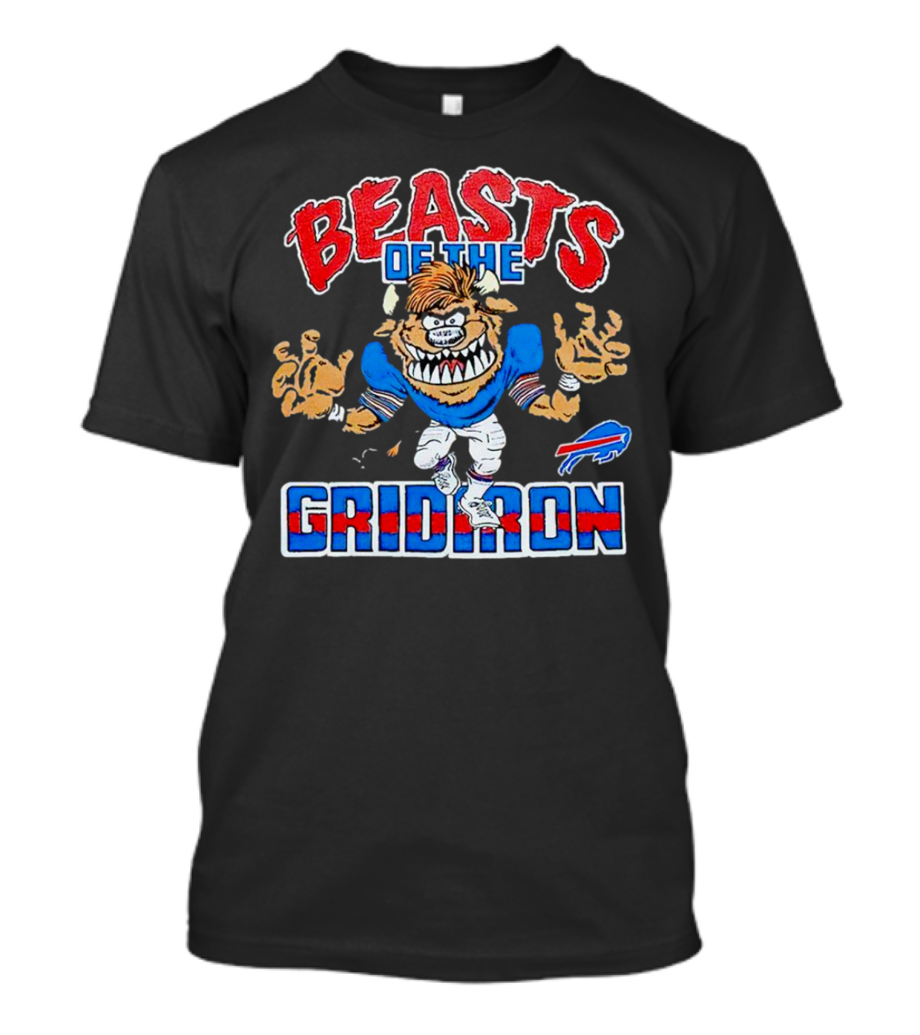 Buffalo Bills Beasts Of The Gridiron Football Monster T-Shirt