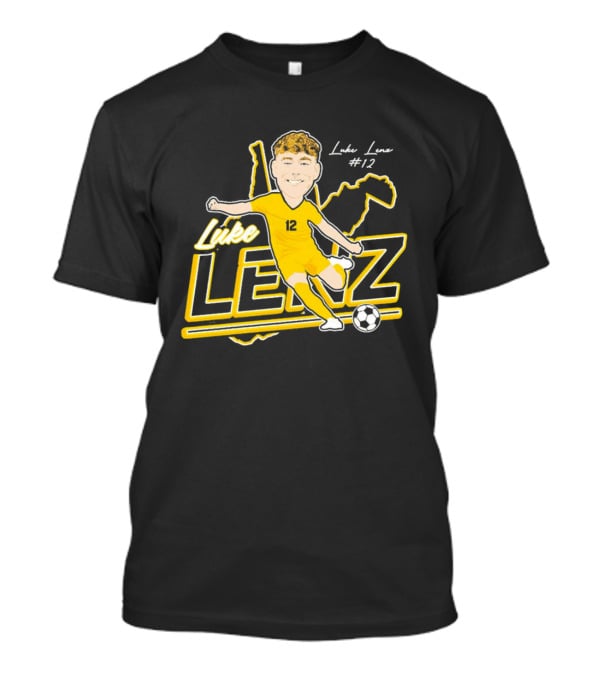 Luke Lenz #12 West Virginia Soccer Player T-Shirt