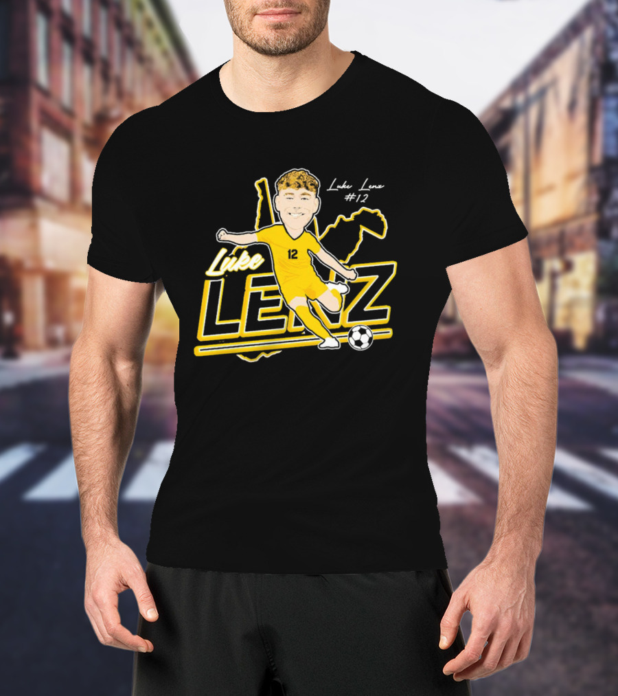 Luke Lenz #12 West Virginia Soccer Player T-Shirt