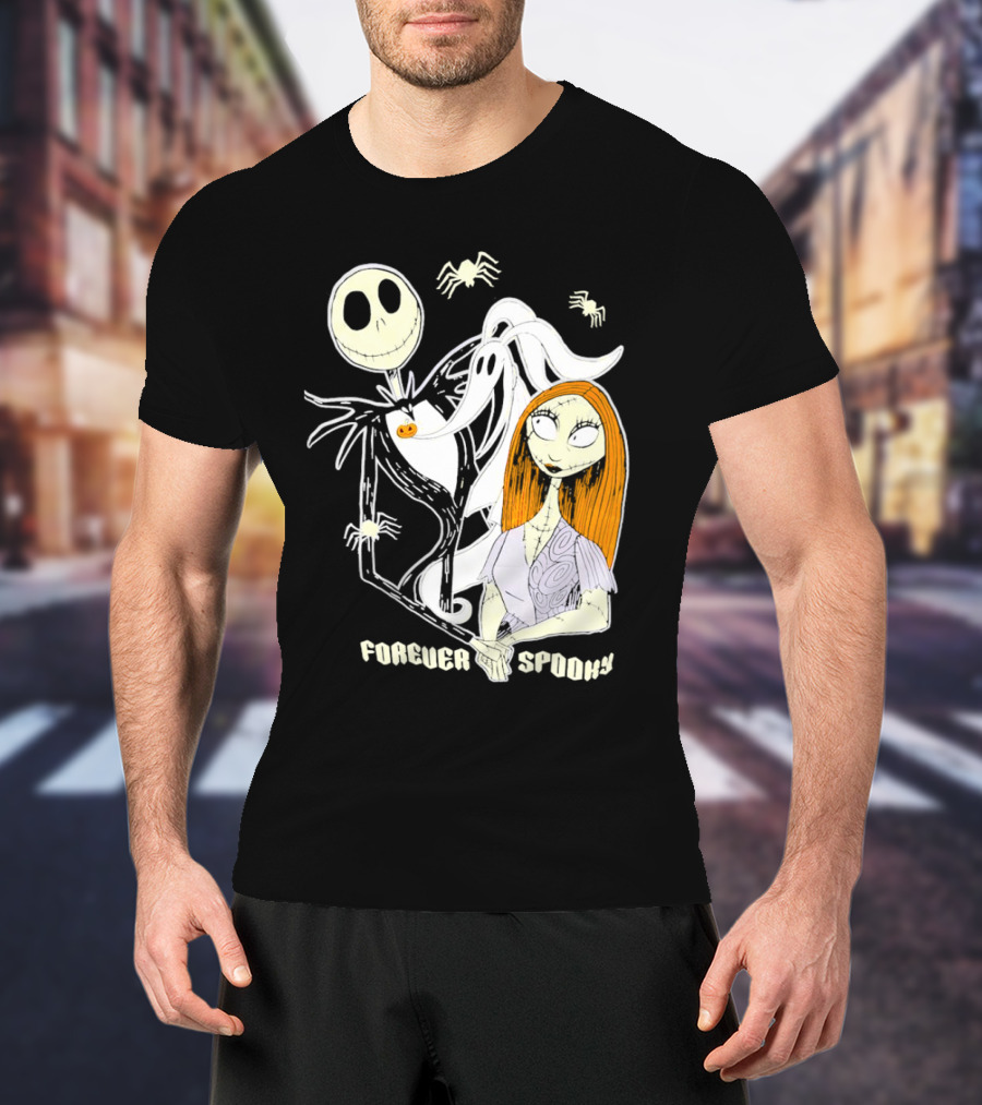 Jack Skellington Sally Zero Forever Spooky Halloween T-Shirt