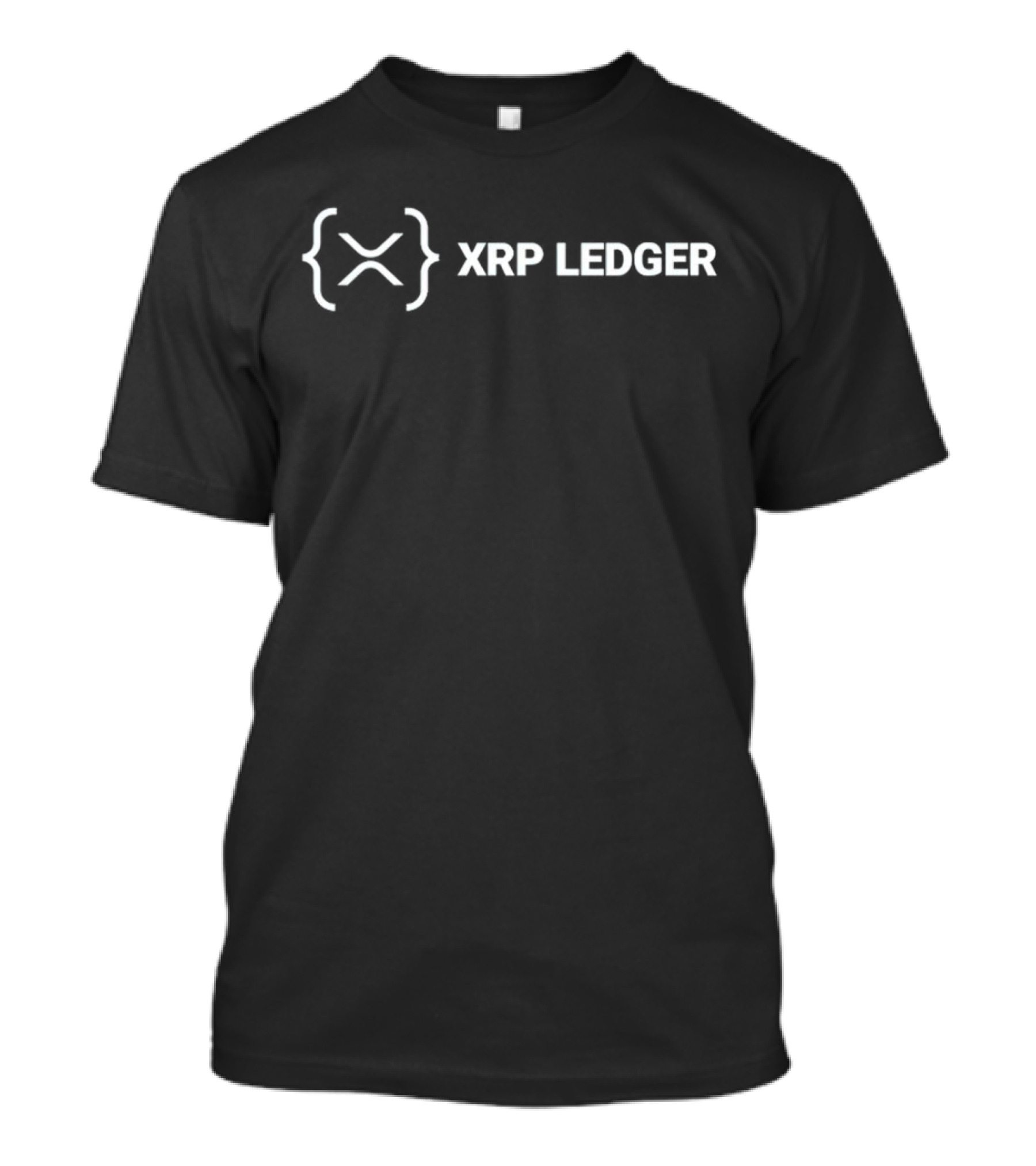 XRP Ledger Blockchain Symbol Code Brackets T-Shirt