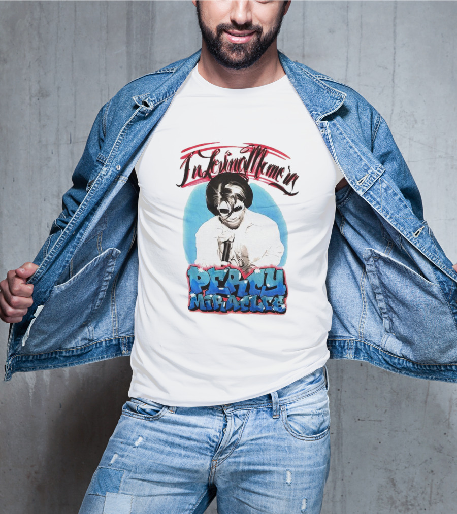 In Loving Memory Percy Miracles Blue And Pink Retro T-Shirt