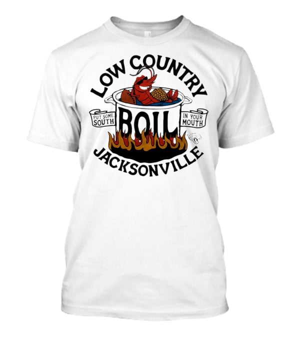 Low Country Boil Put Some South In Your Mouth Jacksonville Jaguars T-Shirt