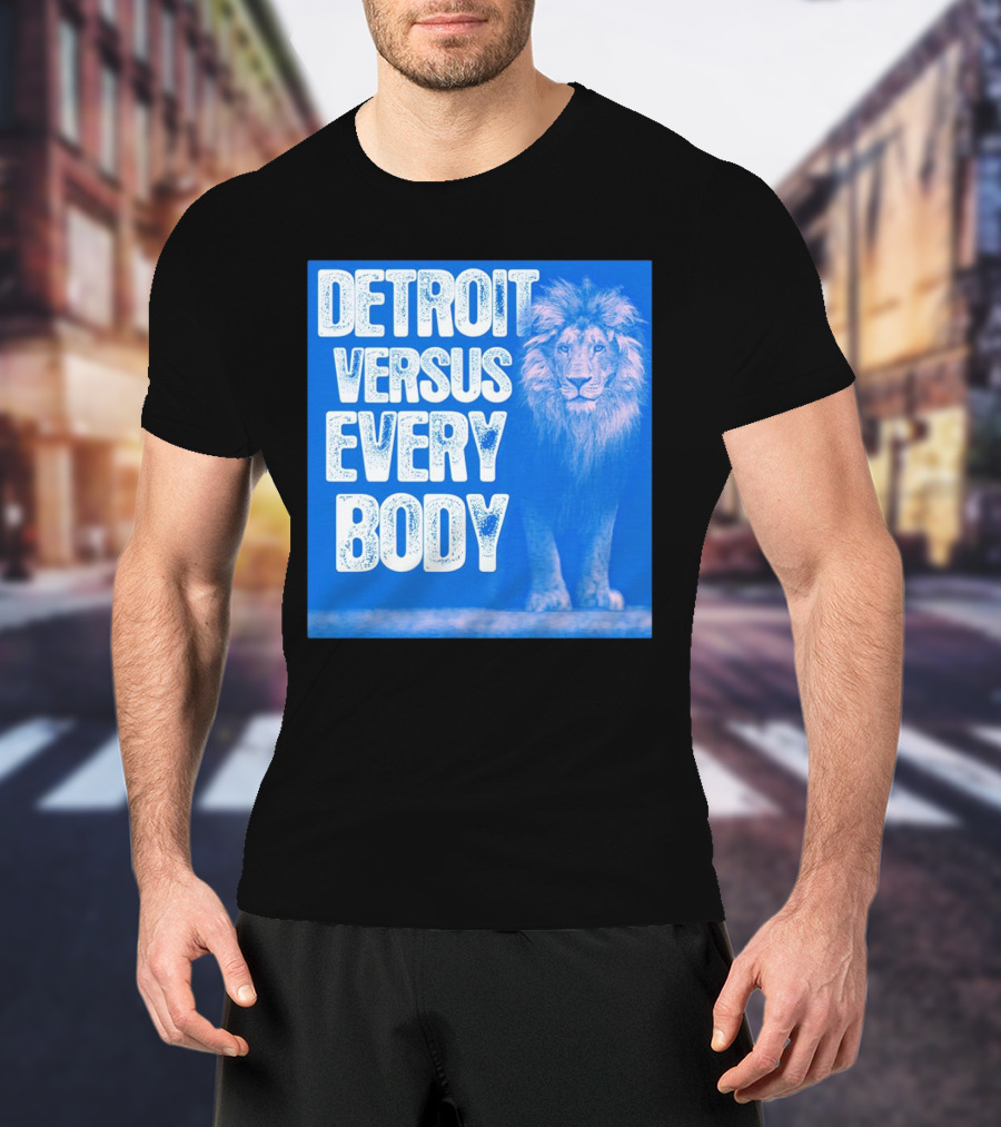 Detroit Lions Versus Everybody Lion T-Shirt