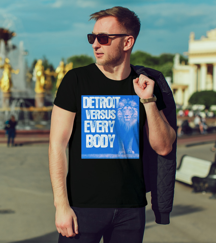 Detroit Lions Versus Everybody Lion T-Shirt