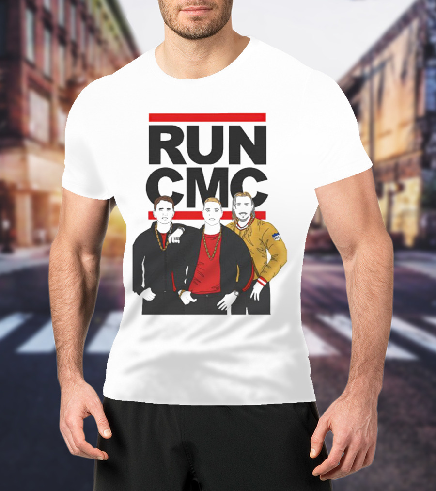 RUN CMC Remake Retro Hip-Hop Style Trio T-Shirt