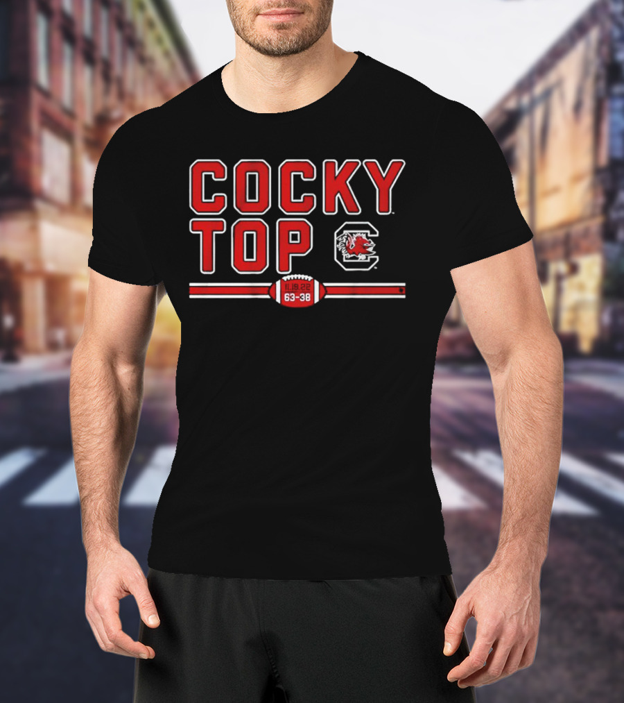 Cocky Top South Carolina Gamecocks 11-19-22 63-38 T-Shirt