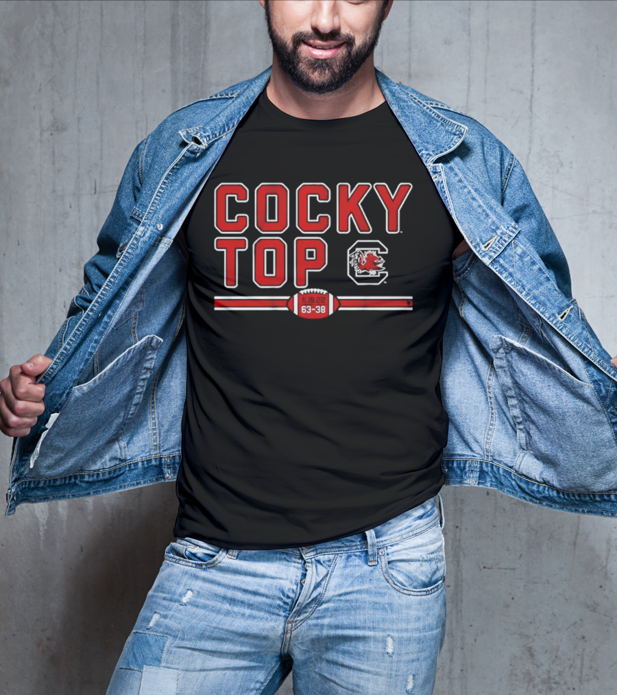 Cocky Top South Carolina Gamecocks 11-19-22 63-38 T-Shirt