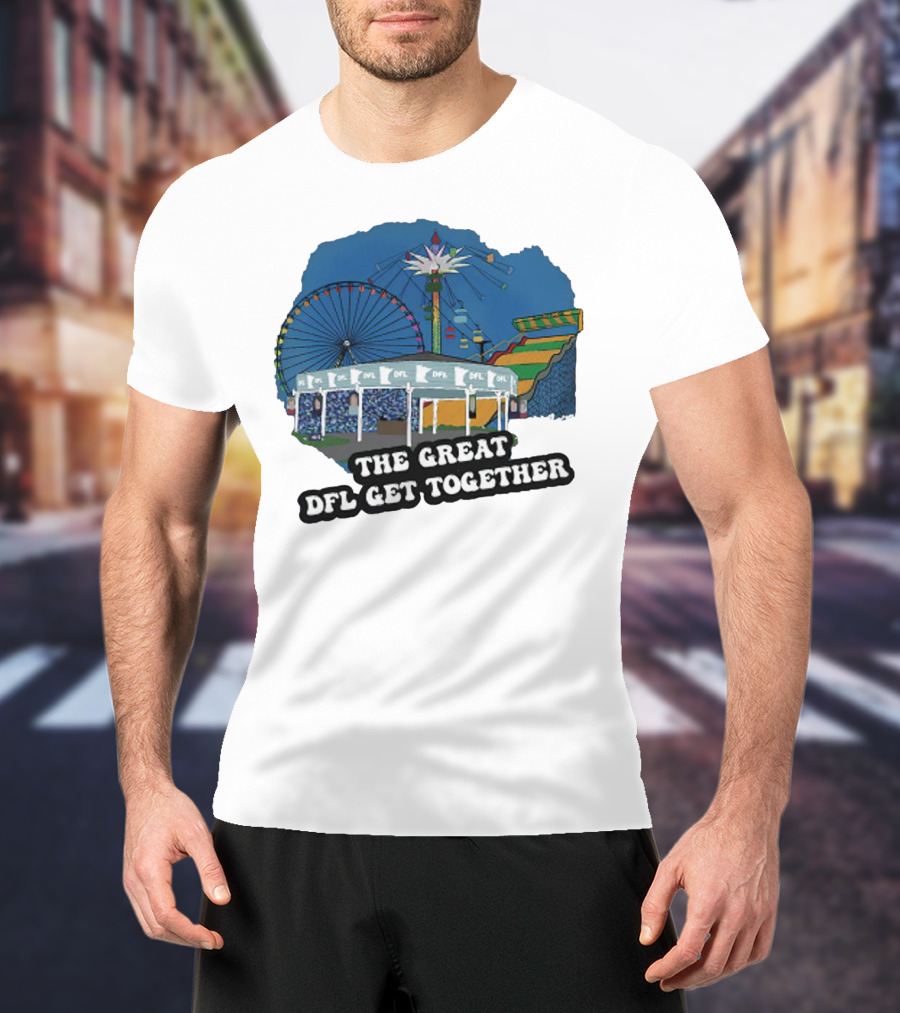 The Great DFL Get Together Ferris Wheel Carnival Scene T-Shirt