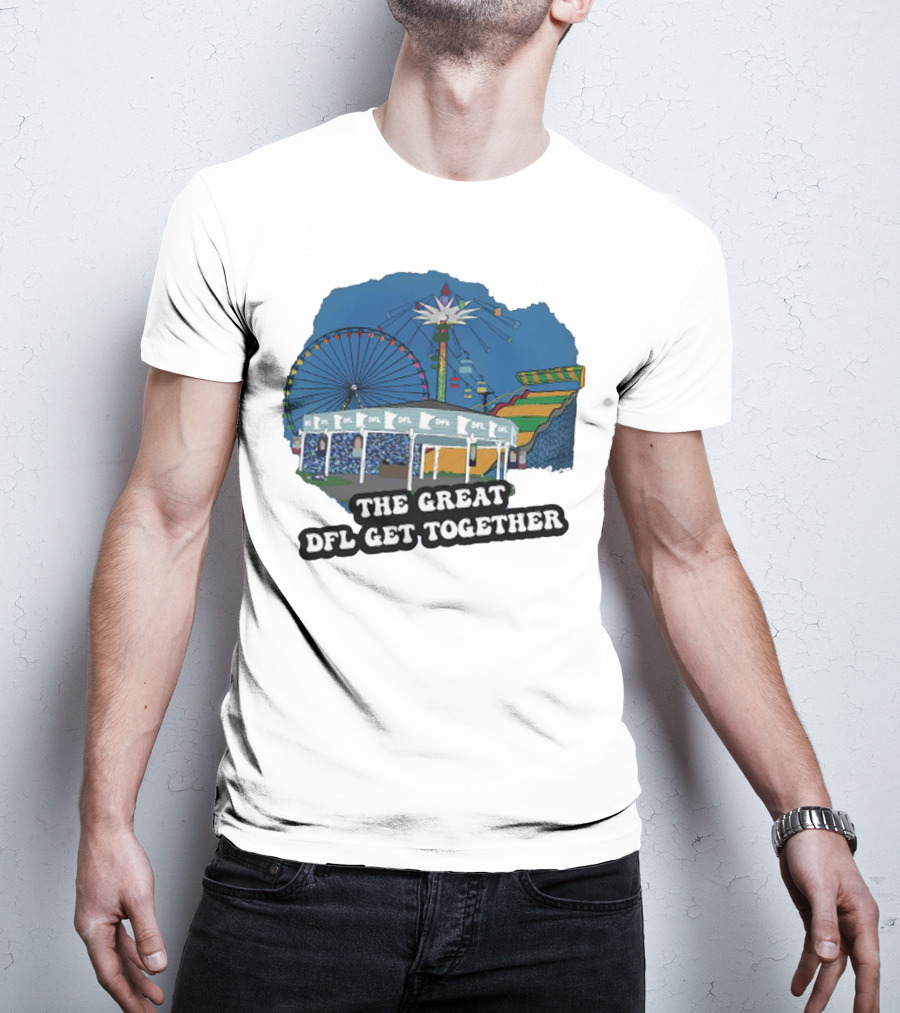 The Great DFL Get Together Ferris Wheel Carnival Scene T-Shirt
