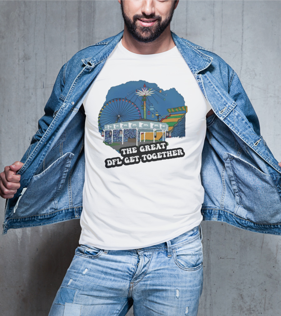 The Great DFL Get Together Ferris Wheel Carnival Scene T-Shirt