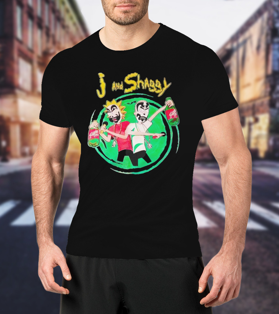 J And Shaggy Insane Clown Posse Rick And Morty Crossover Image T-Shirt