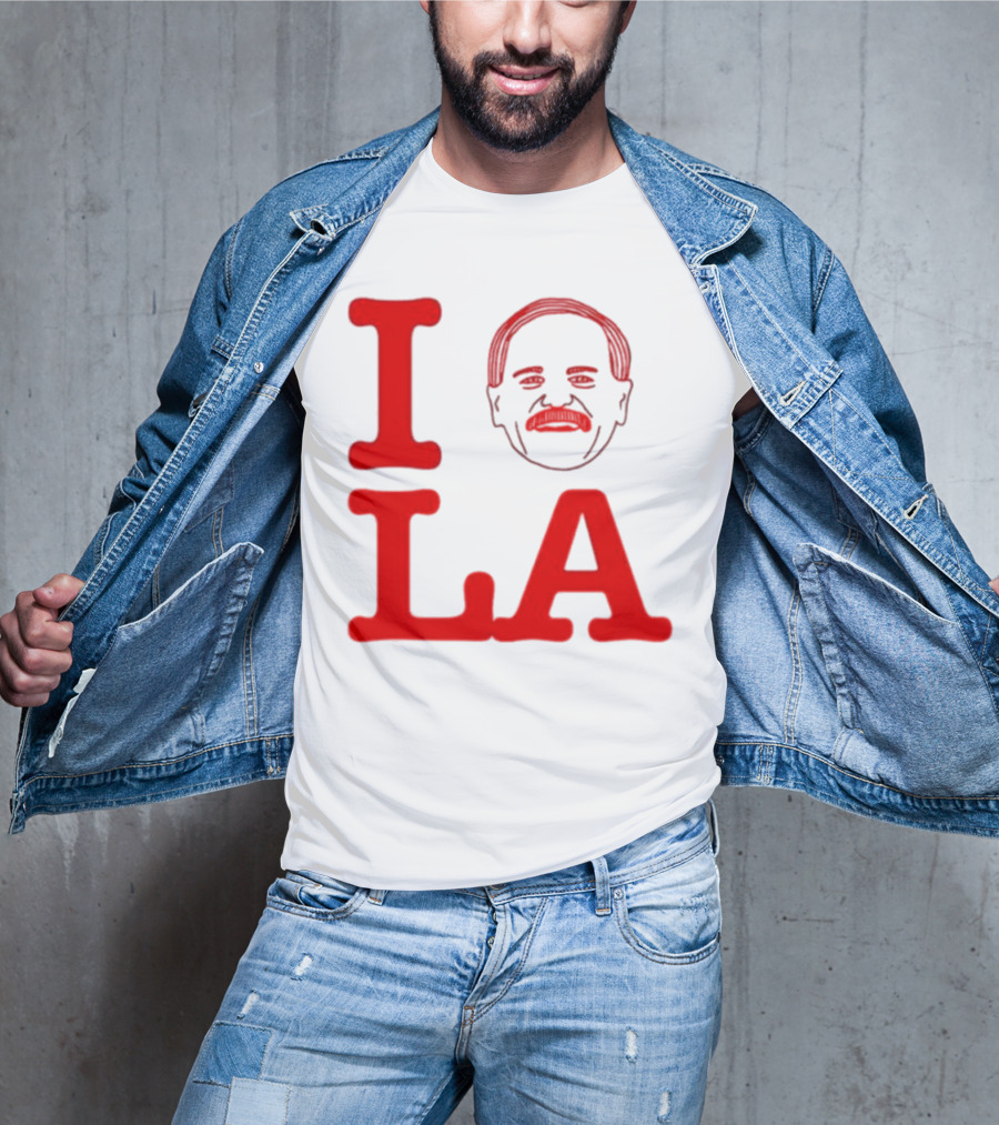 I Love John Kruk And LA With Mustache T-Shirt