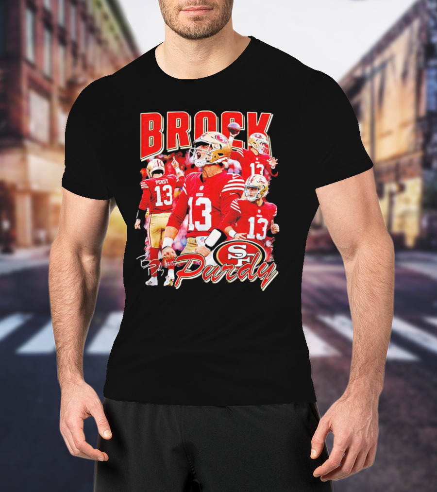 Brocky Purdy San Francisco 49ers Number 13 Signature SP T-Shirt